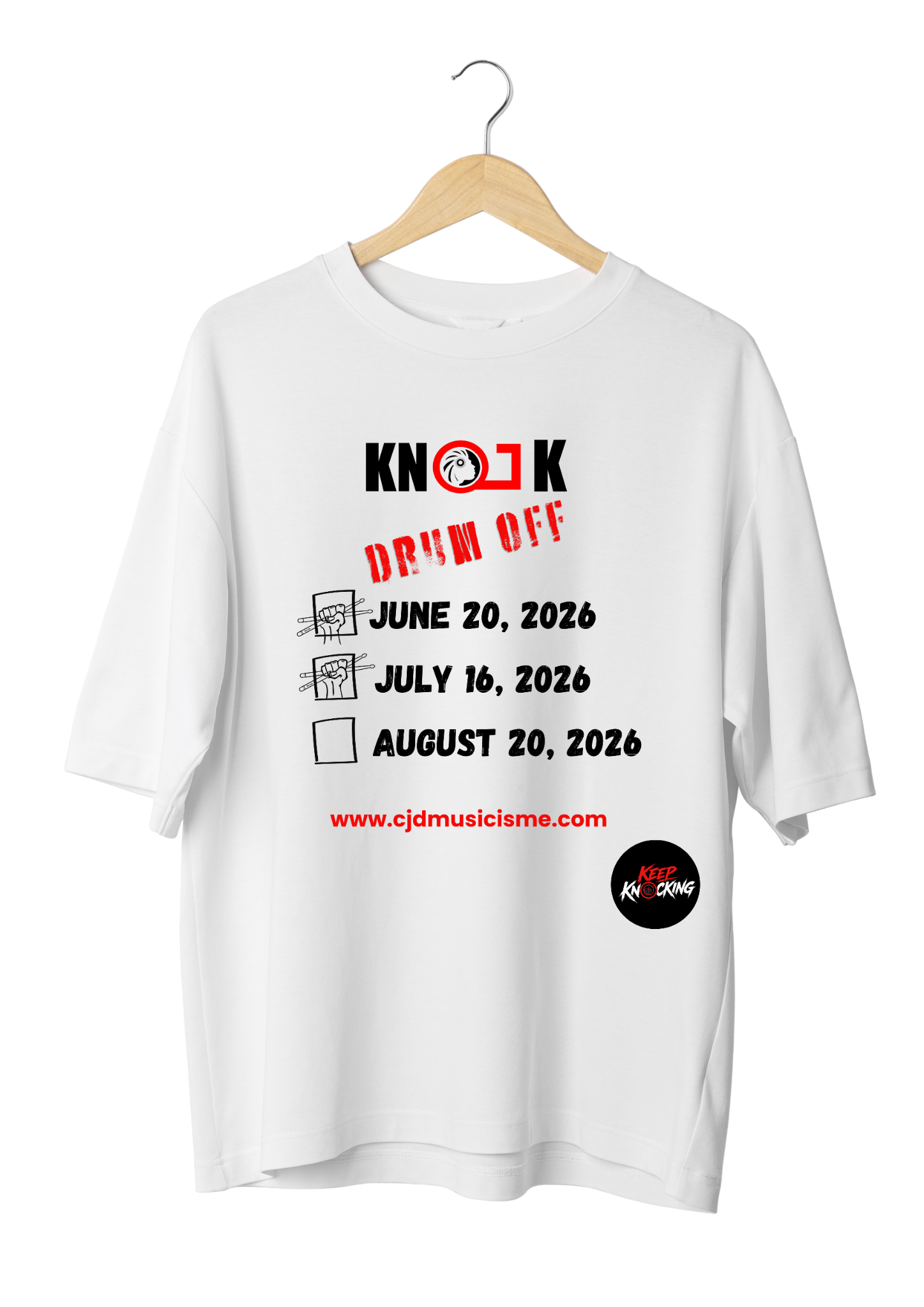 Drum Off Competition Checklist T-Shirt